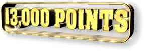 13000 points