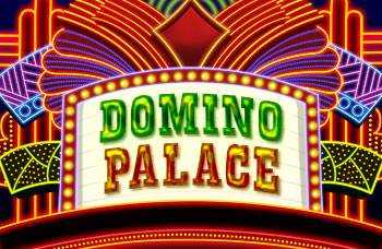 The flashing neon sign of the Domino Palace