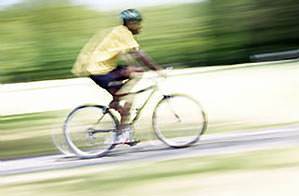 Jumping on his mountain bike, Daniel rode off