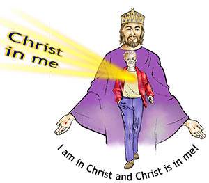 Christ actually comes to live in your heart