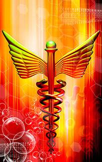 Caduceus medical symbol