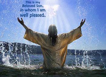 when Jesus was baptized all three Persons of the Godhead were manifested