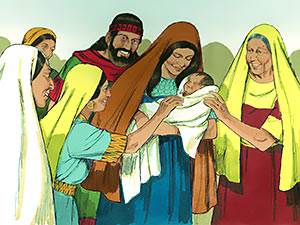 God rewarded Ruth by giving her a son, Obed
