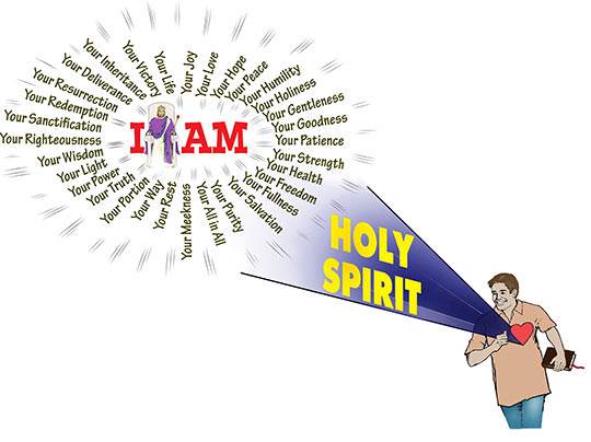 The Holy Spirit takes the things of Christ and makes them real in our life.