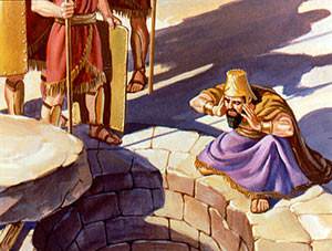 He ordered the stone to be removed and he called sadly to Daniel