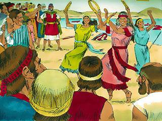The children of Israel learned that day that God was for them. They celebrated with a song.
